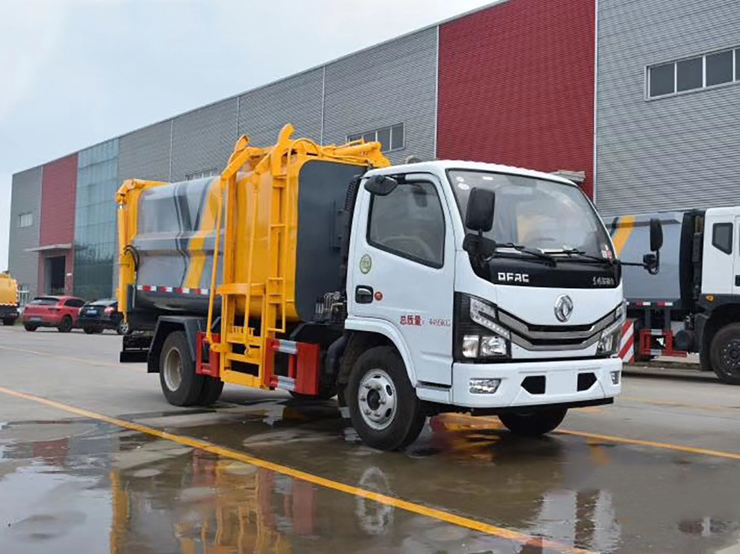 國六7方 藍牌東風D6 側裝壓縮垃圾車