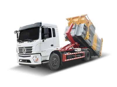 東風專底12方勾臂套臂垃圾車